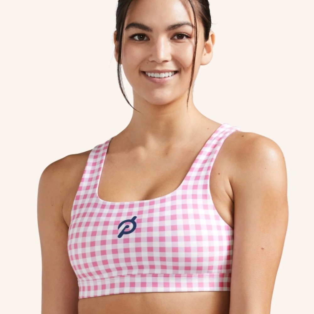 Peloton Gingham Sports Bra